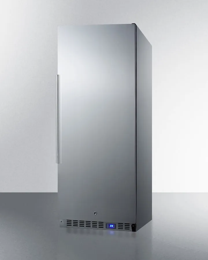 Summit FFAR121SS7 10.1 Cu.Ft. Commercial All-Refrigerator With Stainless Steel Interior And Exterior, Digital Thermostat, Lock, And Automatic Defrost Operation