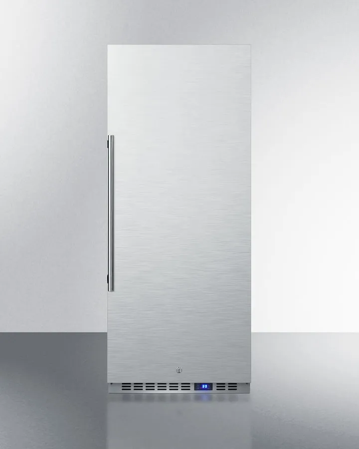 Summit FFAR121SS7 10.1 Cu.Ft. Commercial All-Refrigerator With Stainless Steel Interior And Exterior, Digital Thermostat, Lock, And Automatic Defrost Operation