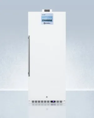 Summit FFAR12WNZ Commercially Approved 10.1 Cu.Ft. Nutrition Center Series All-Refrigerator With Stainless Steel Door, Front Lock, And Nist Calibrated Digital Temperature Display