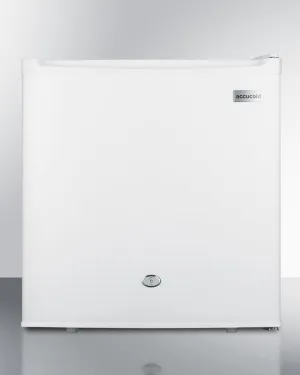 Summit FFAR23L Compact 1.7 Cu.Ft. All-Refrigerator In White With Automatic Defrost, Front Lock, And Flat Door Liner
