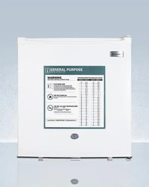 Summit FFAR23LGP Compact 1.7 Cu.Ft. General Purpose All-Refrigerator In White With Automatic Defrost, Front Lock, And Flat Door Liner