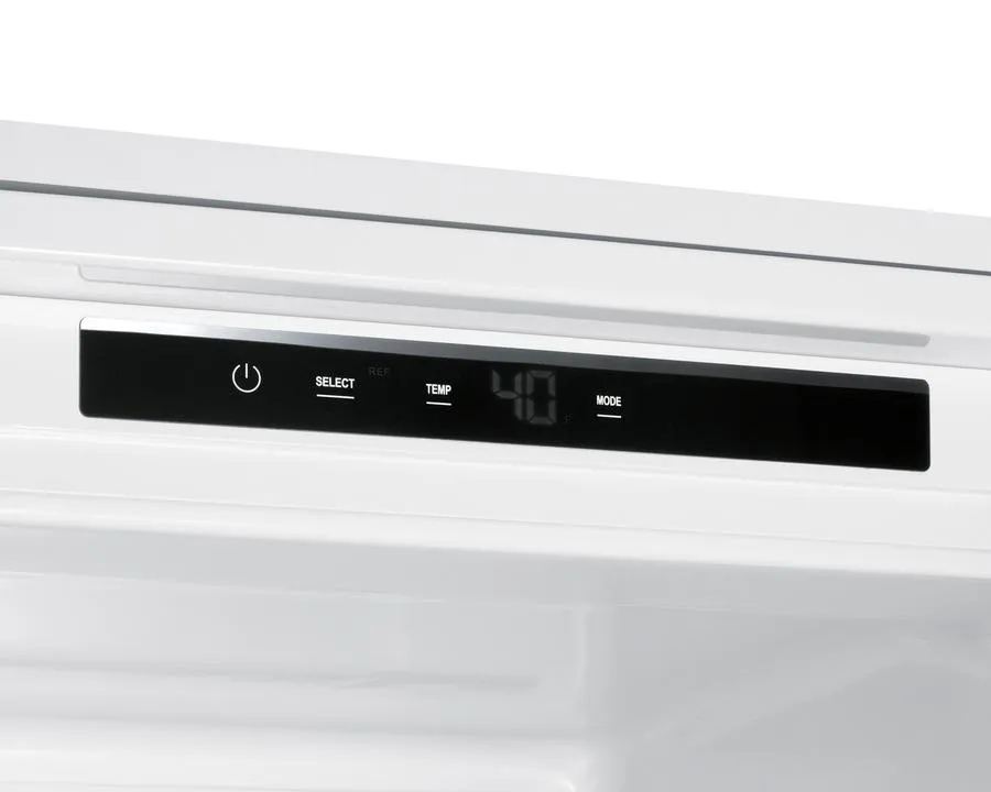 Summit FFBF11NTLHD 24" Wide Fully Integrated Bottom Mount Refrigerator-Freezer (Panel Not Included)