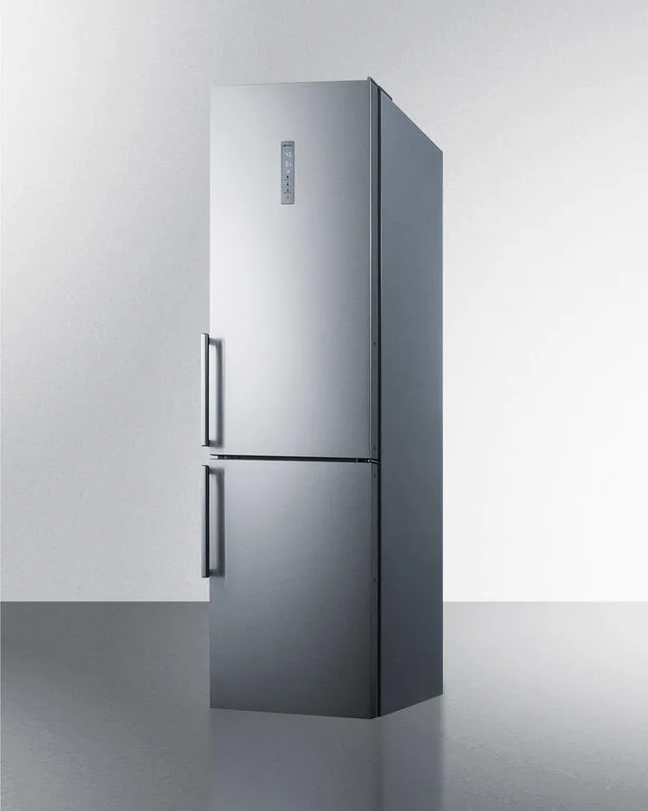Summit FFBF192SSBIIM 24" Wide Built-In Bottom Freezer Refrigerator With Icemaker