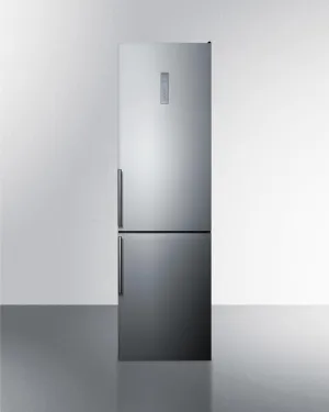 Summit FFBF192SSBIIM 24" Wide Built-In Bottom Freezer Refrigerator With Icemaker