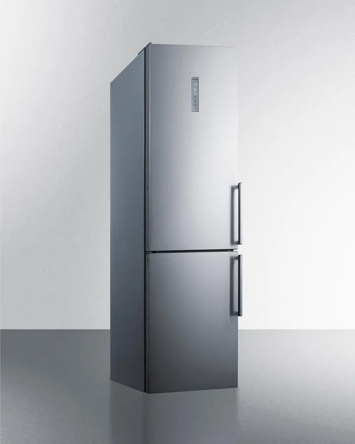 Summit FFBF192SSBILHD 24" Wide Built-In Bottom Freezer Refrigerator