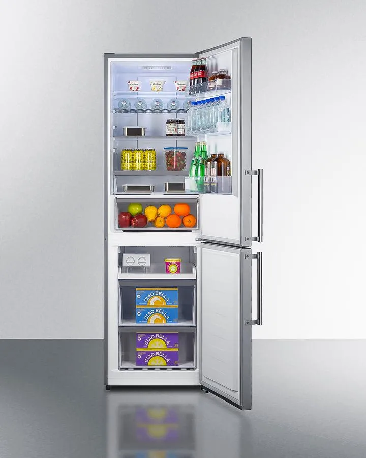 Summit FFBF235PL 24" Wide Bottom Freezer Refrigerator