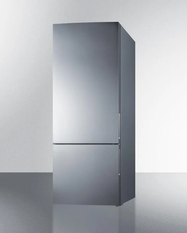 Summit FFBF279SSBI 28" Wide Built-In Bottom Freezer Refrigerator