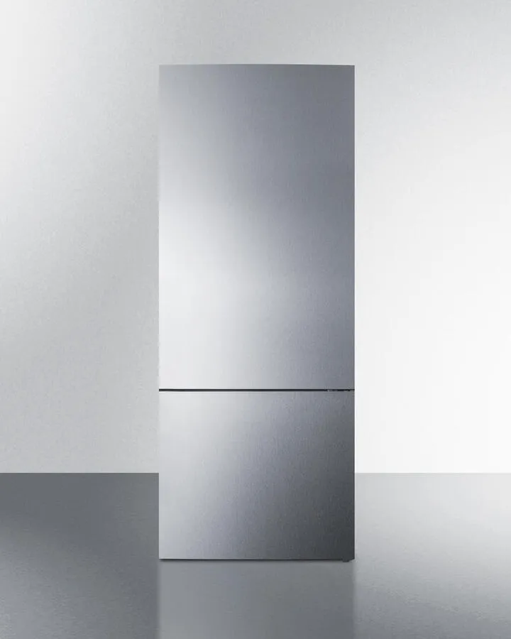 Summit FFBF279SSBI 28" Wide Built-In Bottom Freezer Refrigerator