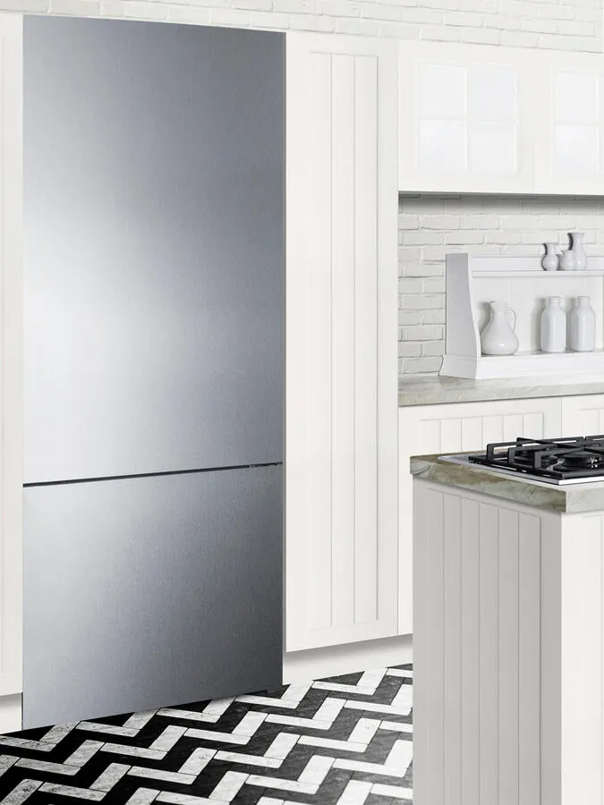 Summit FFBF279SSBI 28" Wide Built-In Bottom Freezer Refrigerator
