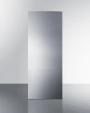 Summit FFBF279SSBI 28" Wide Built-In Bottom Freezer Refrigerator