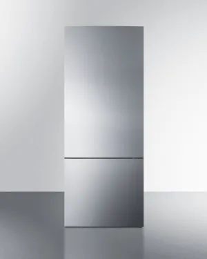 Summit FFBF279SSBIIM 28" Wide Built-In Bottom Freezer Refrigerator With Icemaker