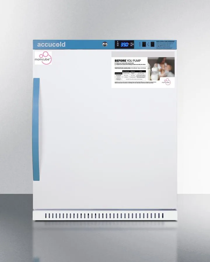 Summit MLRS62BIADAMC 6 Cu.Ft. Momcube&#8482; Breast Milk Refrigerator, Ada Compliant