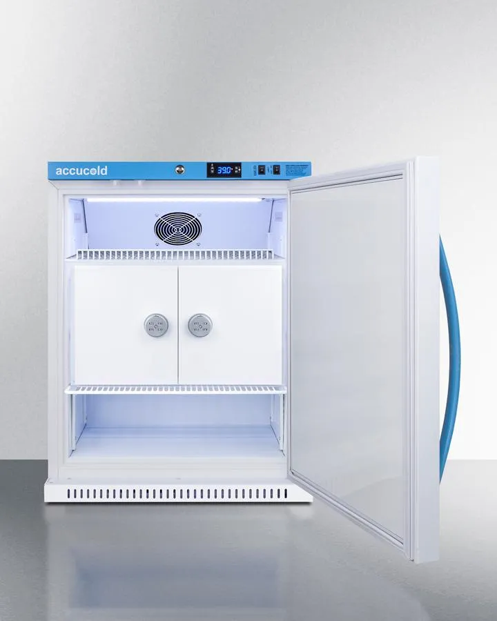 Summit MLRS62BIADAMCLK 6 Cu.Ft. Momcube Breast Milk Refrigerator, Ada Height