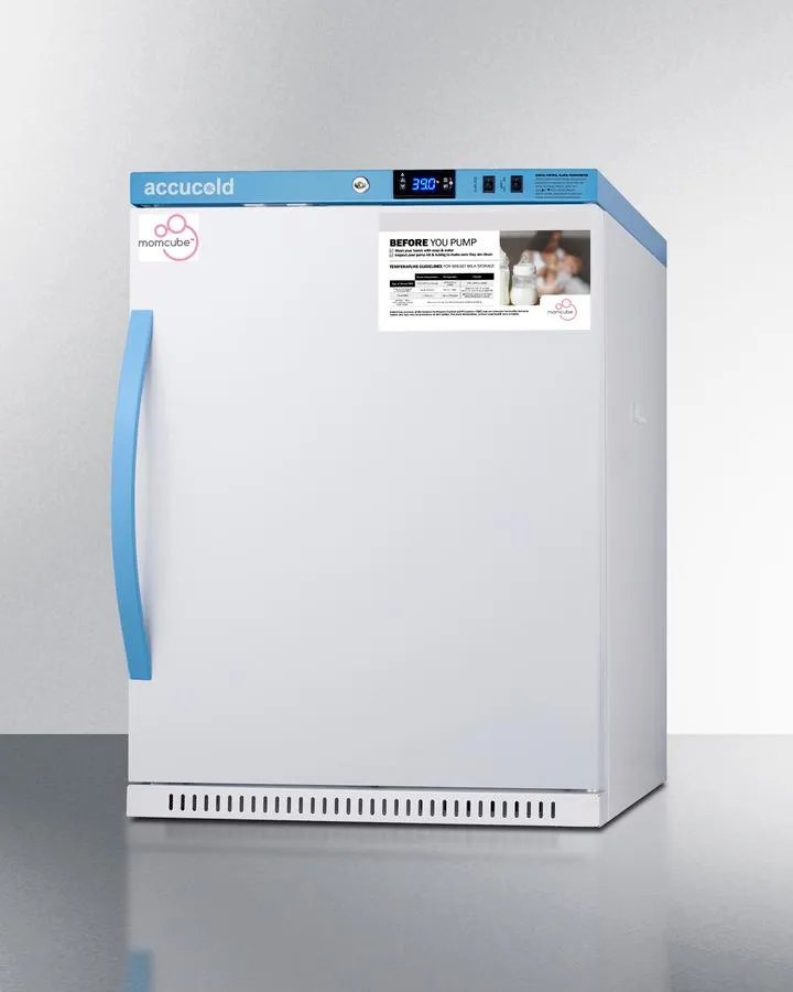Summit MLRS62BIADAMCLK 6 Cu.Ft. Momcube Breast Milk Refrigerator, Ada Height