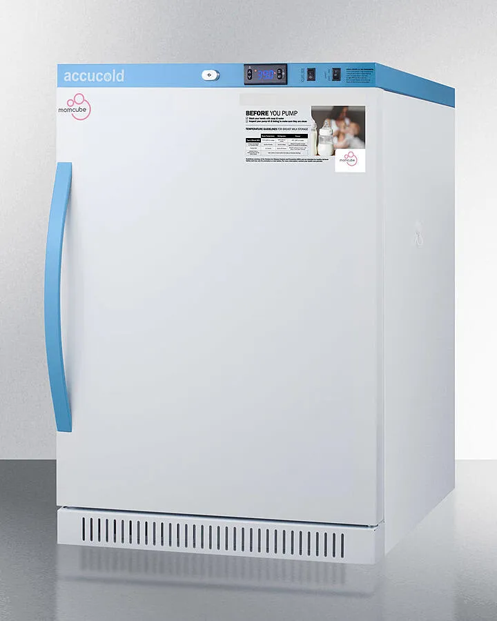 Summit MLRS6MCLK 6 Cu.Ft. Momcube Breast Milk Refrigerator, Ada Height