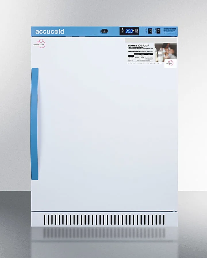 Summit MLRS6MCLK 6 Cu.Ft. Momcube Breast Milk Refrigerator, Ada Height