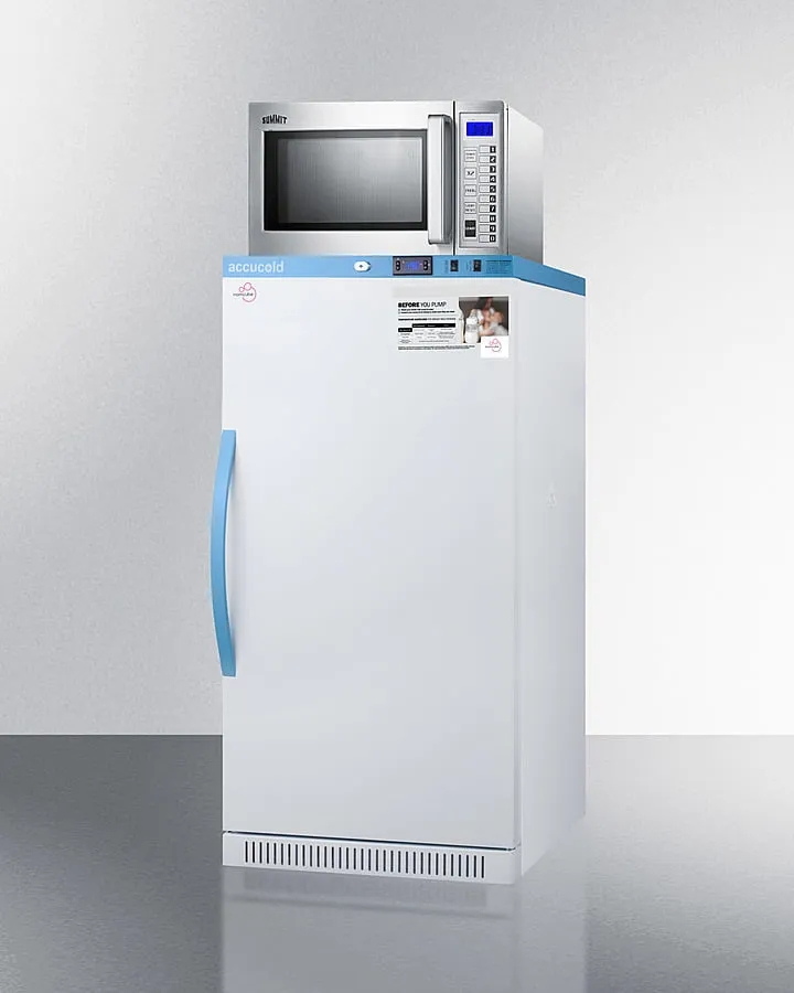 Summit MLRS8MCLKSCM1000SS 8 Cu.Ft. Momcube Breast Milk Refrigerator/Microwave Combination