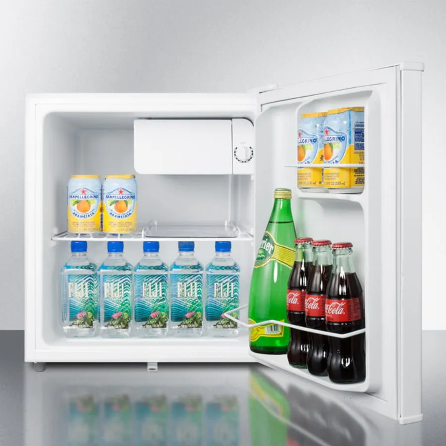 Summit S19LWH Compact Refrigerator-Freezer With Front-Mounted Lock For General Purpose Use; Replaces S19L