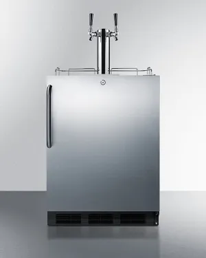 Summit SBC54OSBIADAWKDTWIN 24" Wide Outdoor Wine Kegerator, Ada Compliant