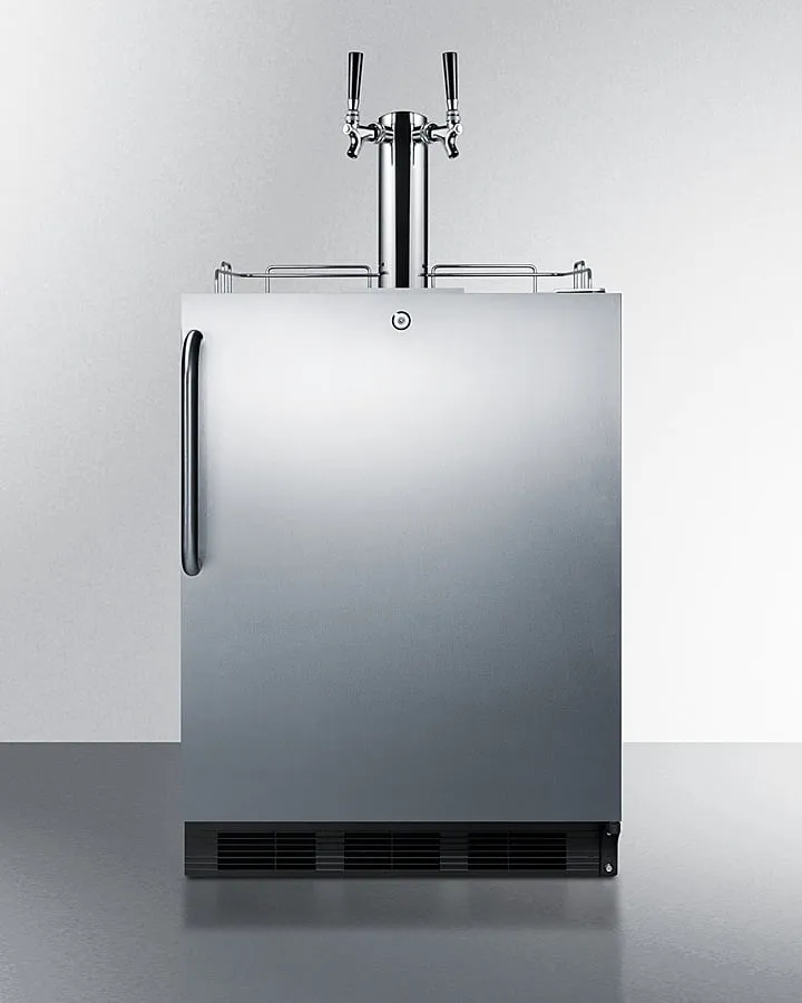 Summit SBC54OSBIADAWKDTWIN 24" Wide Outdoor Wine Kegerator, Ada Compliant