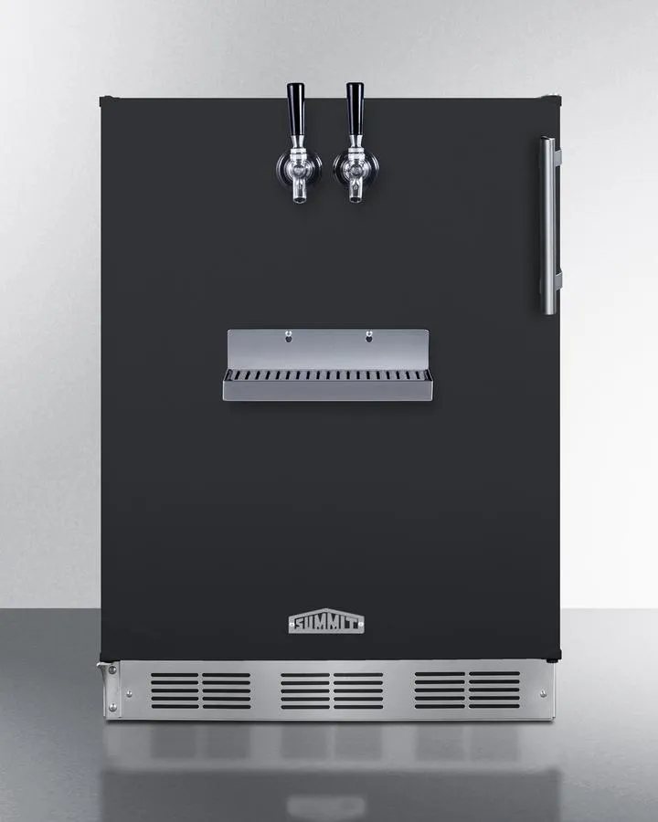 Summit SBC58BFRTPADALHD 24" Wide Front Tap Built-In Beer Kegerator, Ada-Compliant