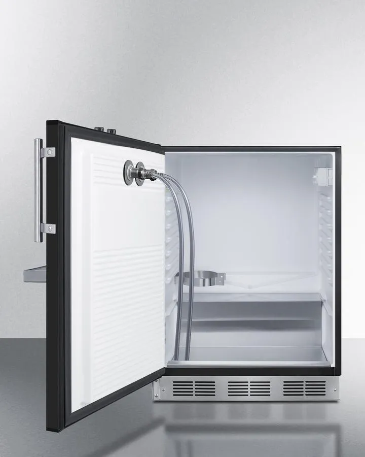Summit SBC58BFRTPADALHD 24" Wide Front Tap Built-In Beer Kegerator, Ada-Compliant