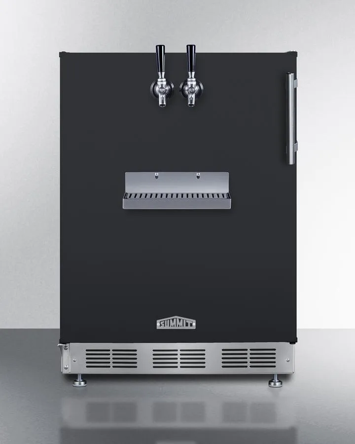 Summit SBC58BFRTPLHD 24" Wide Front Tap Built-In Beer Kegerator