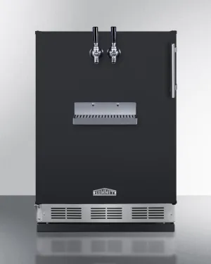 Summit SBC58BFRTPLHD 24" Wide Front Tap Built-In Beer Kegerator