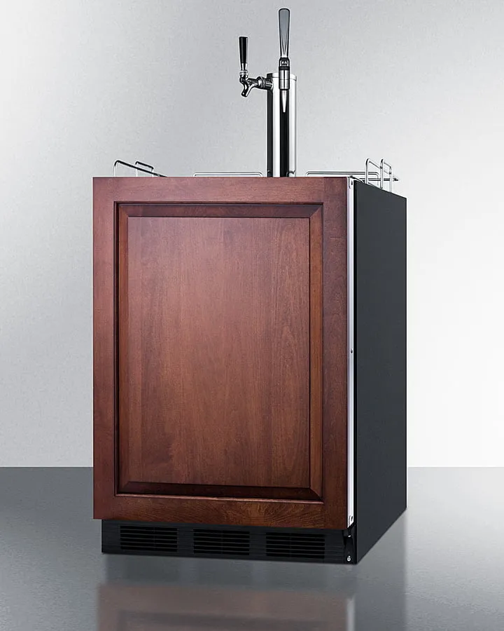 Summit SBC58BLBIADAIFCMTWIN 24" Wide Built-In Coffee Kegerator, Ada Compliant