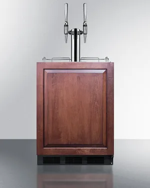Summit SBC58BLBIADAIFNCFTWIN 24" Wide Built-In Coffee Kegerator, Ada Compliant