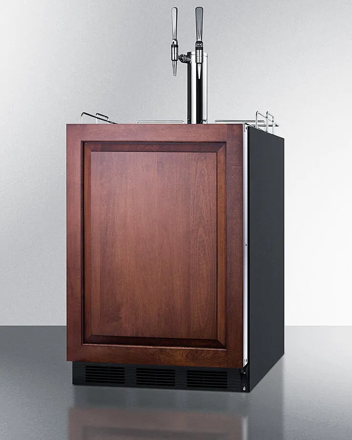 Summit SBC58BLBIADAIFNCFTWIN 24" Wide Built-In Coffee Kegerator, Ada Compliant