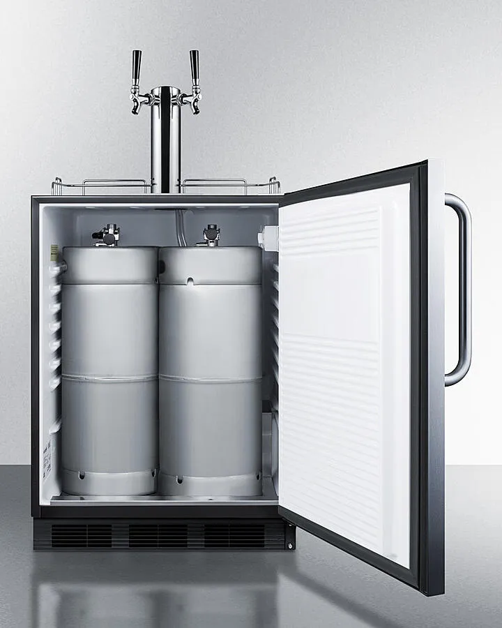 Summit SBC58BLBICSSADA 24" Wide Built-In Kegerator, Ada Compliant