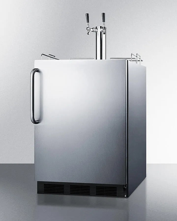 Summit SBC58BLBICSSADA 24" Wide Built-In Kegerator, Ada Compliant