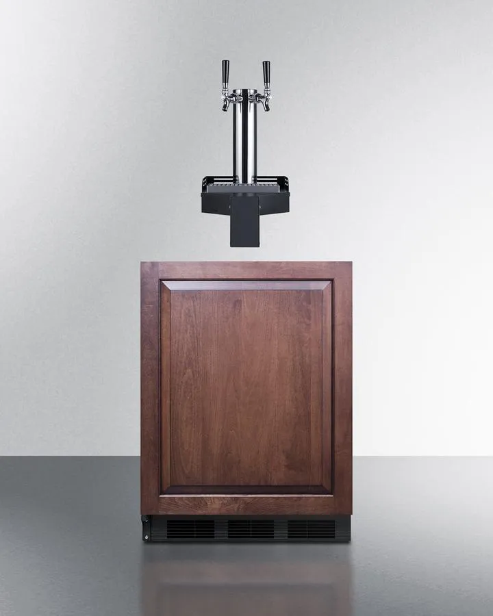 Summit SBC58BLIFFLTWADALHD 24" Wide Built-In Floating Tap Beer Kegerator, Ada-Compliant