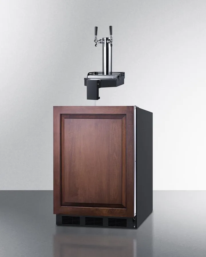 Summit SBC58BLIFFLTWCFADA 24" Wide Built-In Floating Tap Cold Brew Kegerator, Ada-Compliant