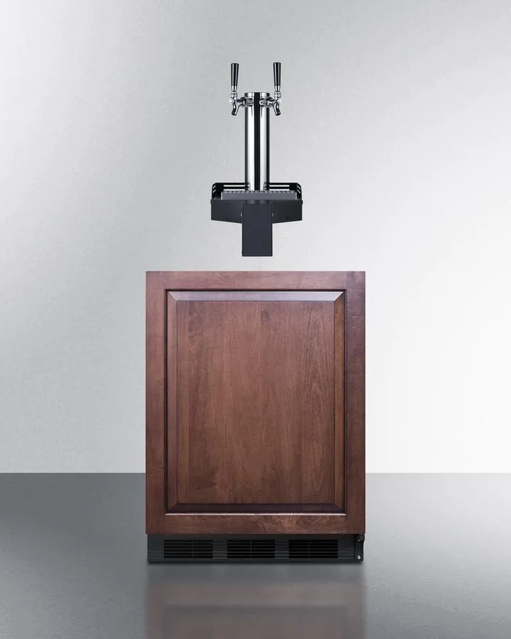 Summit SBC58BLIFFLTWCFADA 24" Wide Built-In Floating Tap Cold Brew Kegerator, Ada-Compliant