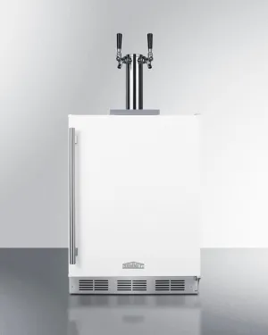 Summit SBC58WHBIADACFTWIN 24" Wide Built-In Cold Brew Coffee Kegerator, Ada Compliant