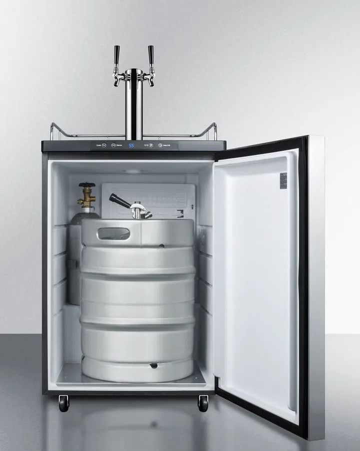 Summit SBC635M7SSHHTWIN 24" Wide Kegerator