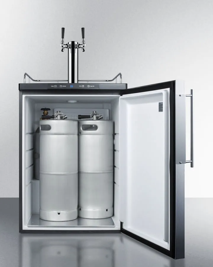 Summit SBC635MBIFRTWIN 24" Wide Built-In Kegerator