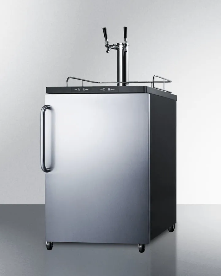 Summit SBC635MBISSTBTWIN 24" Wide Built-In Kegerator
