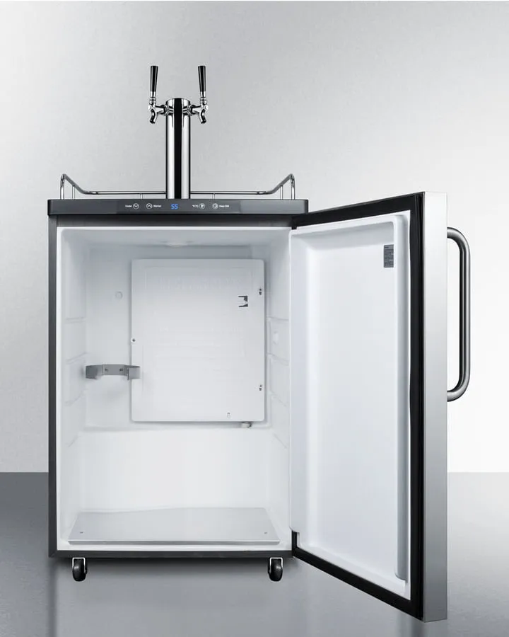 Summit SBC635MBISSTBTWIN 24" Wide Built-In Kegerator