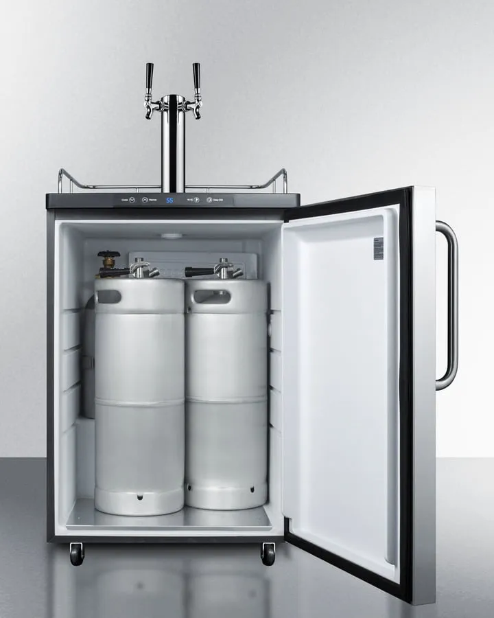 Summit SBC635MBISSTBTWIN 24" Wide Built-In Kegerator
