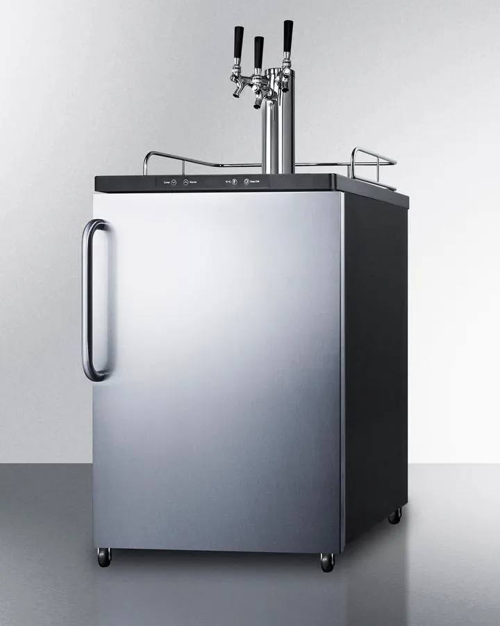 Summit SBC635MSSTBTRIPLE 24" Wide Kegerator