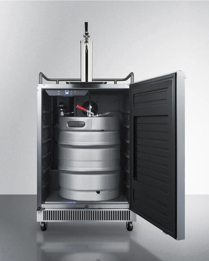 Summit SBC677BITL 24" Wide Built-In Kegerator With Taplock