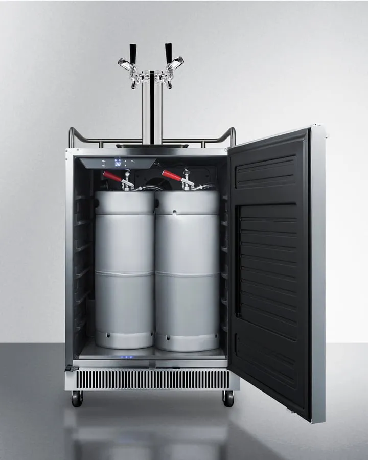 Summit SBC677BITWINTL 24" Wide Built-In Kegerator With Taplock