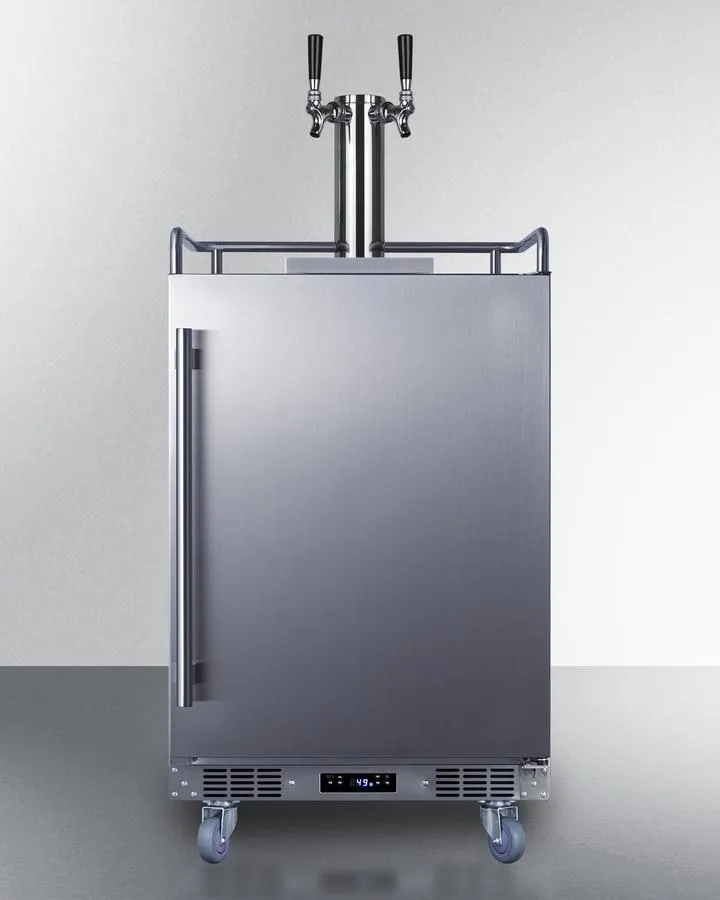 Summit SBC682CFTWIN 24" Wide Built-In Cold Brew Coffee Kegerator