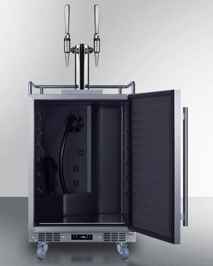 Summit SBC682NCFTWIN 24" Wide Built-In Nitro Coffee Kegerator