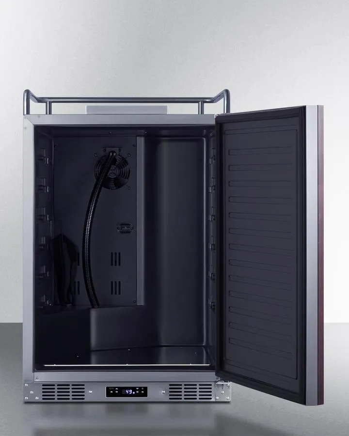 Summit SBC682NKPNR 24" Wide Built-In Kegerator (Panel Not Included)
