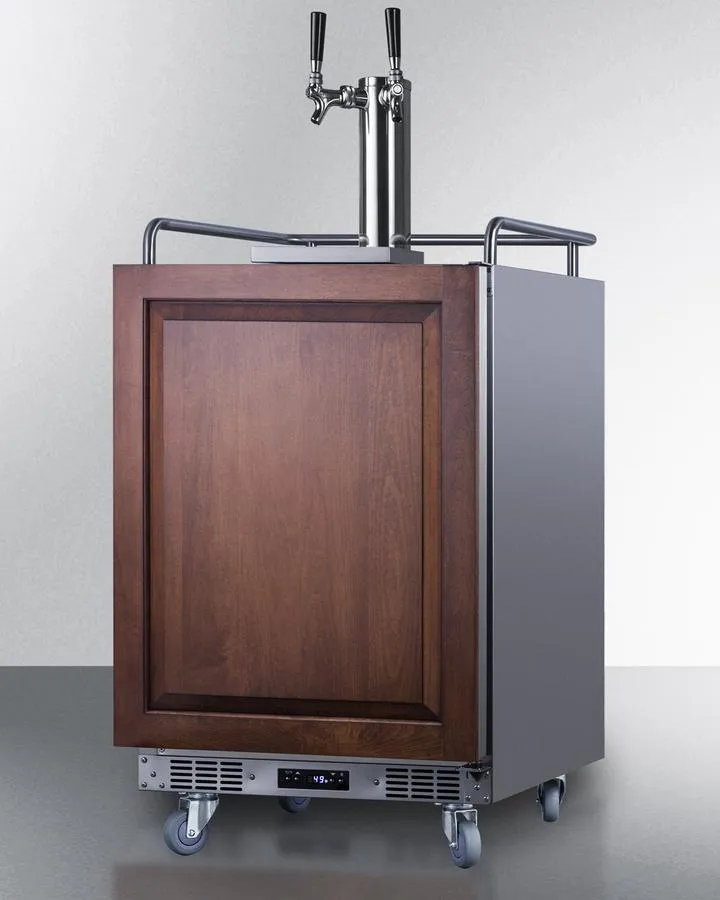 Summit SBC682PNRCFTWIN 24" Wide Built-In Cold Brew Coffee Kegerator (Panel Not Included)