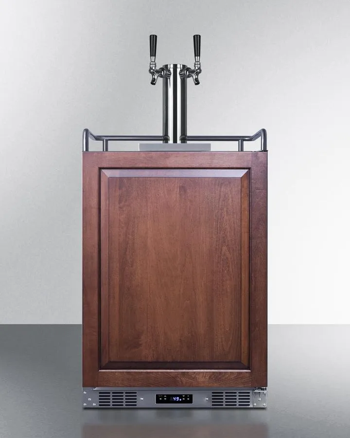 Summit SBC682PNRCFTWIN 24" Wide Built-In Cold Brew Coffee Kegerator (Panel Not Included)